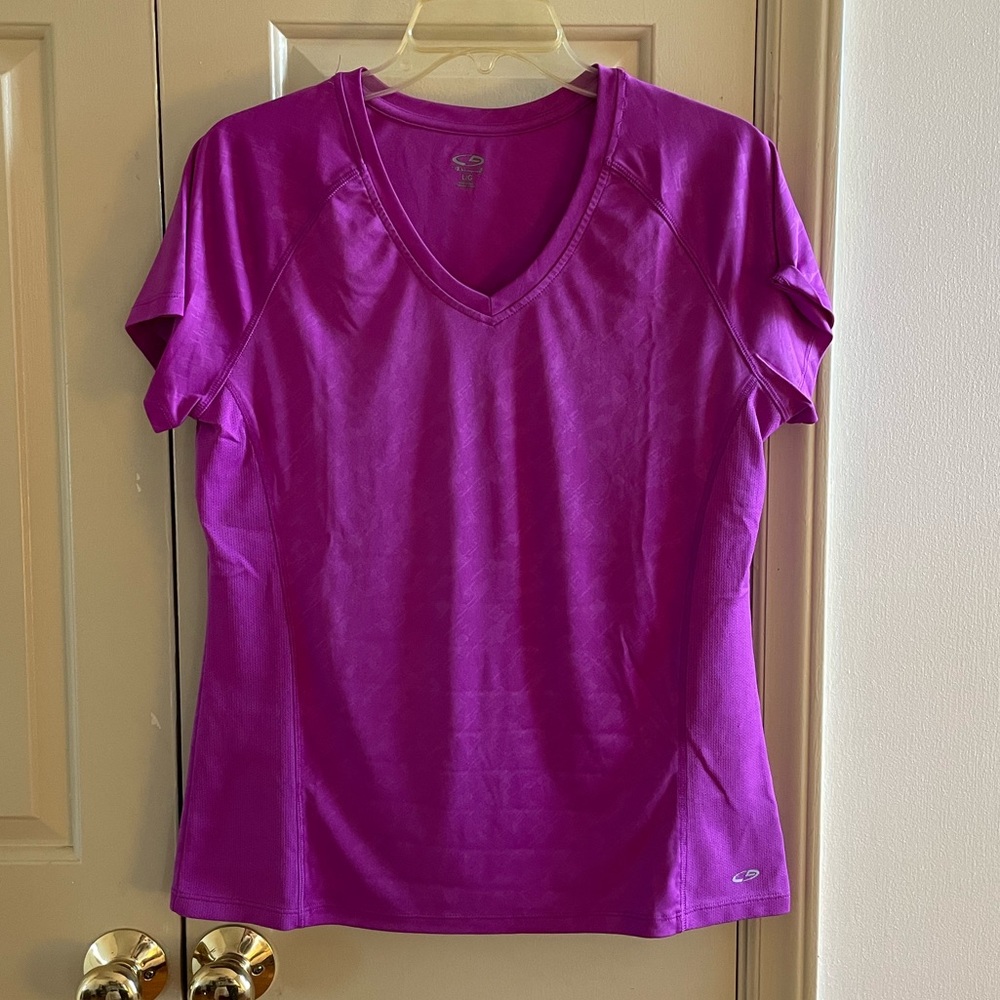 C9 purple workout tee